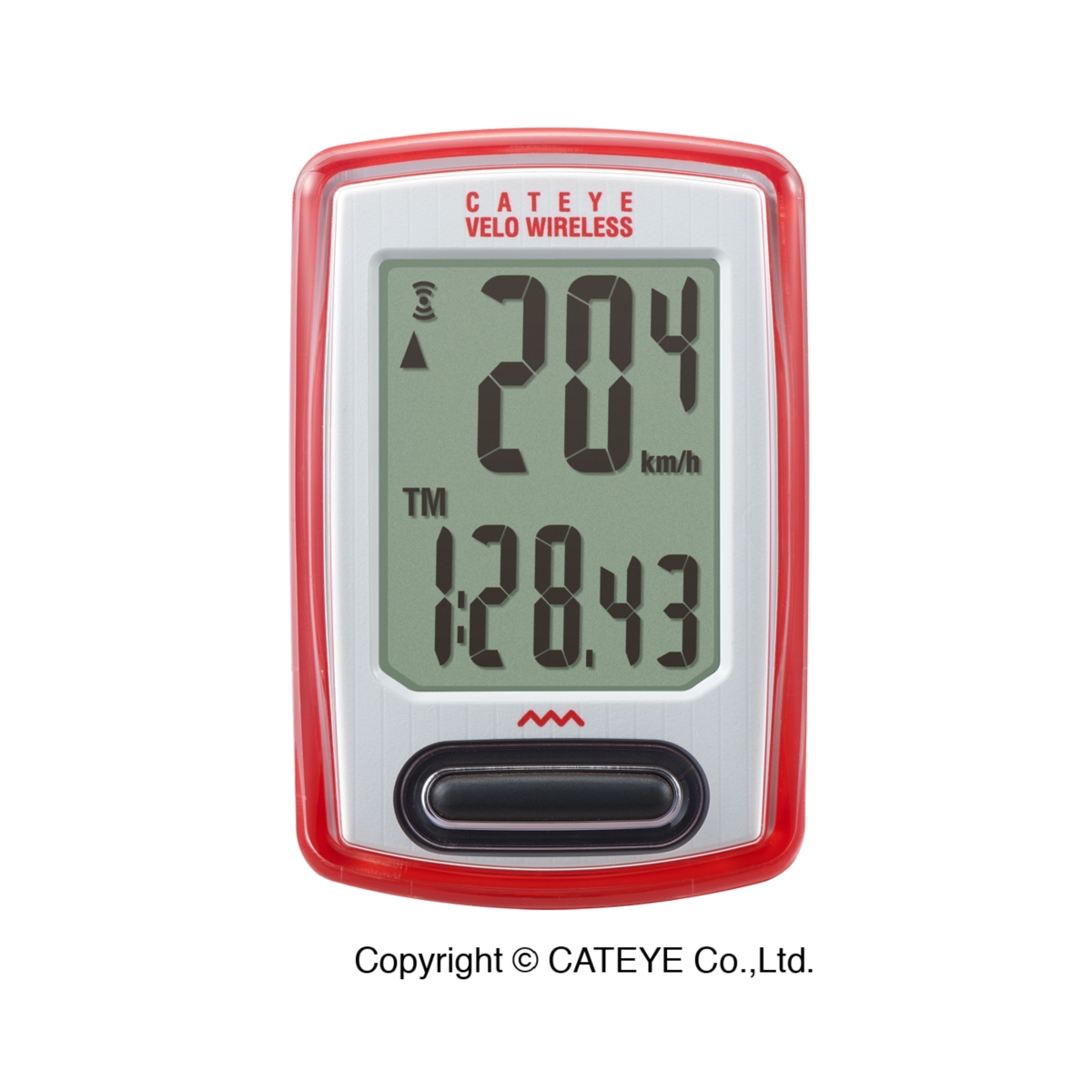 Licznik rowerowy CATEYE Wireless CC-VT230W, czerwo