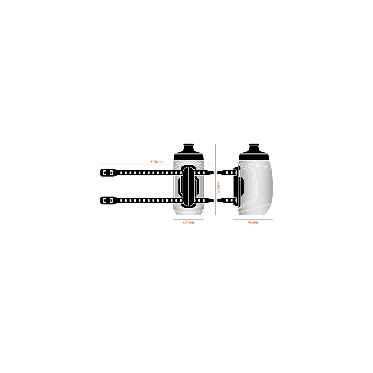 Bidon FIDLOCK Twist 450 + baza Uni - czarny - 2 Bidon FIDLOCK Twist 450 + baza Uni - czarny - 2