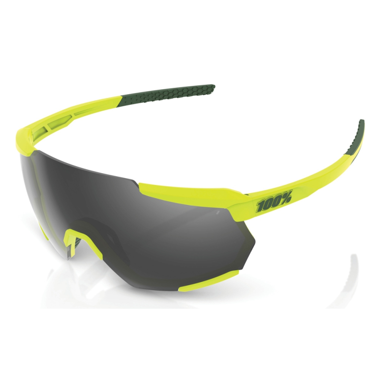 Okulary 100% RACETRAP Soft Tact Banana - Black Mir Okulary 100% RACETRAP Soft Tact Banana - Black Mir