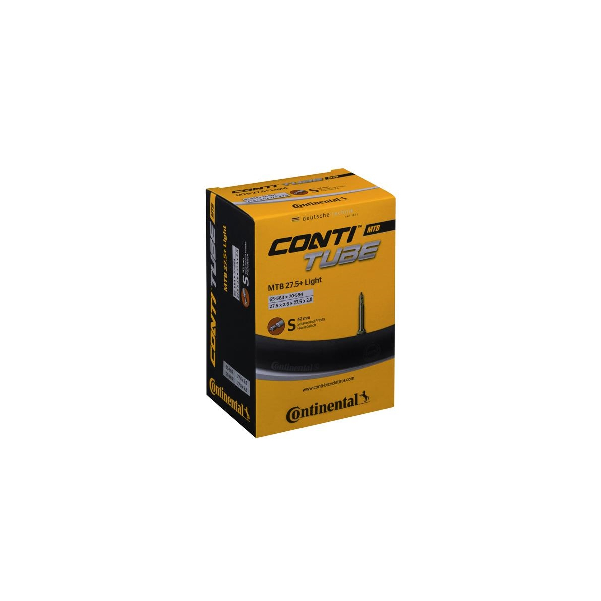 Dętka CONTINENTAL MTB 27,5 B+ Dętka CONTINENTAL MTB 27,5 B+