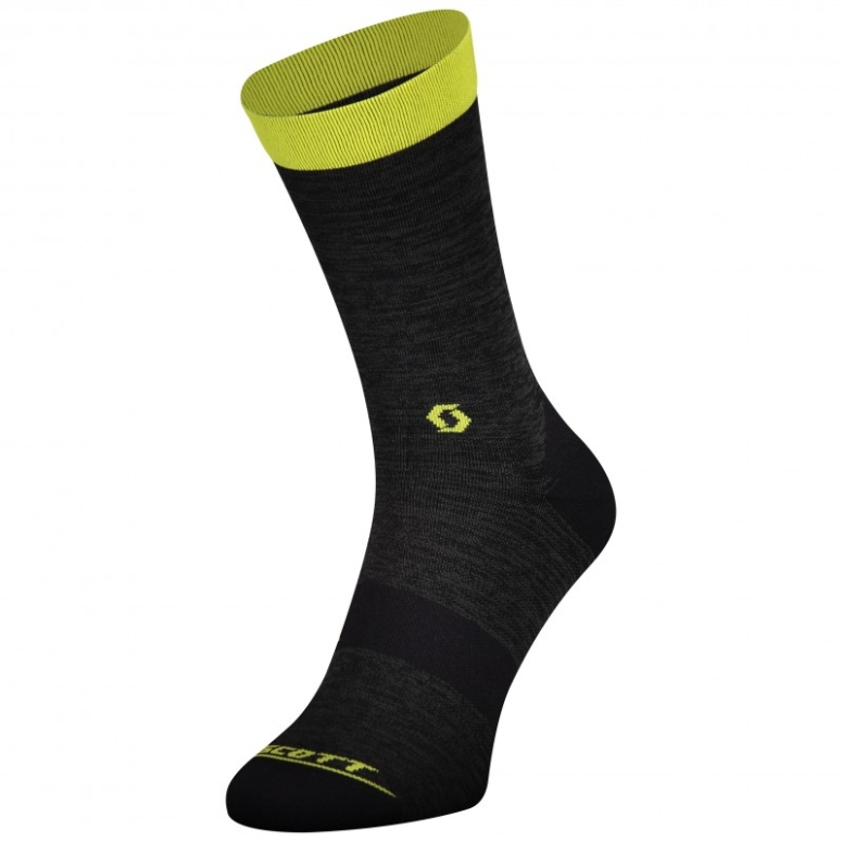 Skarpetki SCOTT Trail Crew - black/green