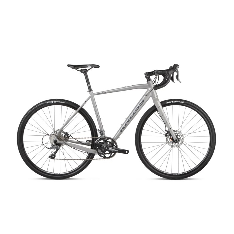 Rower Gravelowy Kross Esker 1.0 - szary/biały-2021