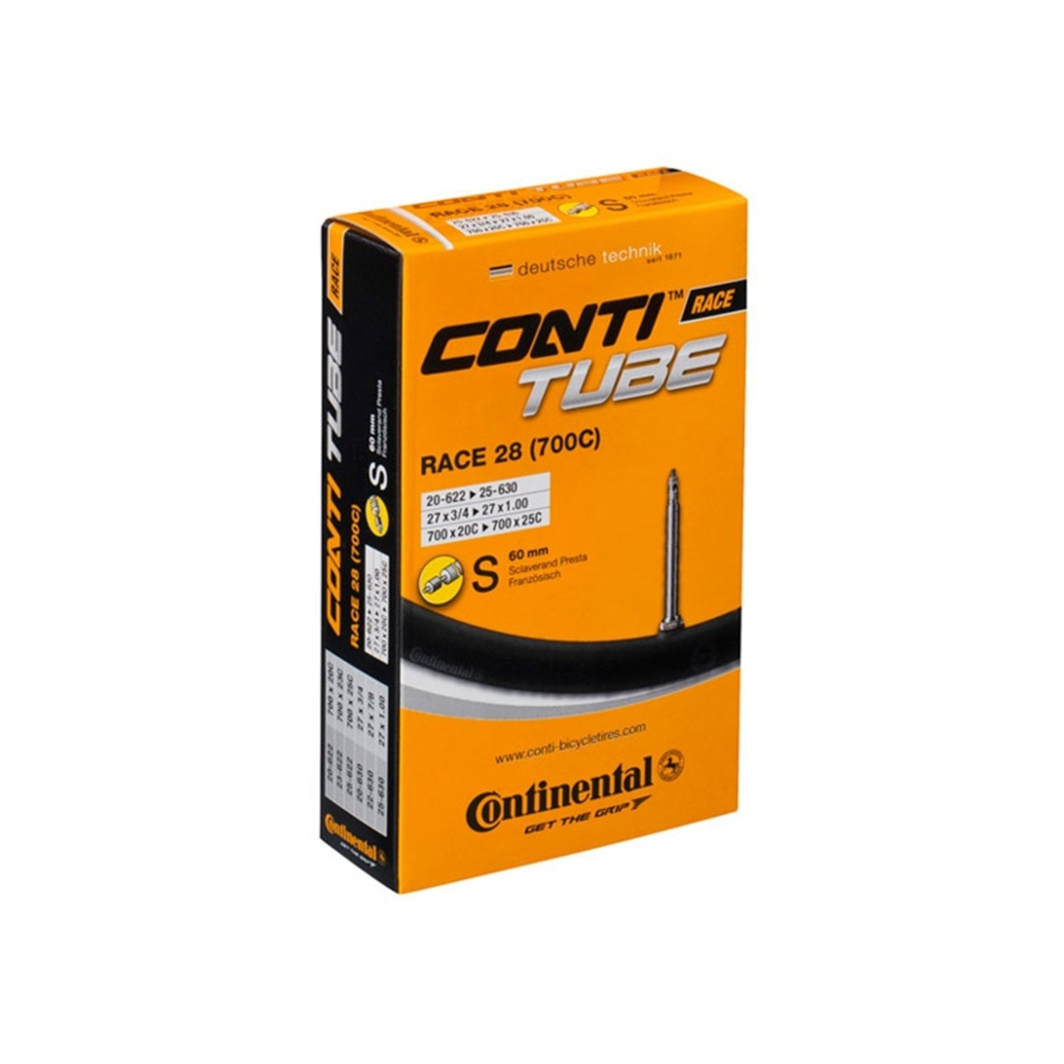 Dętka CONTINENTAL Race 28 Light, presta 60mm