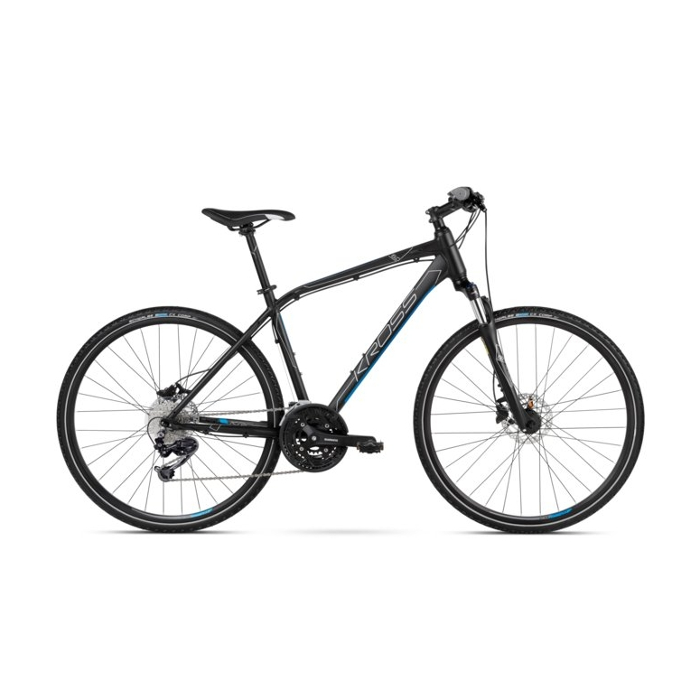 Rower crossowy KROSS Evado 6.0 M - czarno/niebieski - 2021 - 3