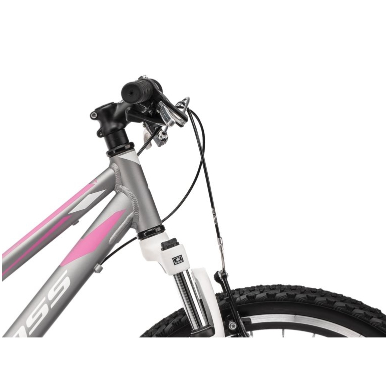 Rower dziecięcy KROSS LEA JR 2.0D-srebrny/róż 2021 Rower dziecięcy KROSS LEA JR 2.0D-srebrny/róż 2021