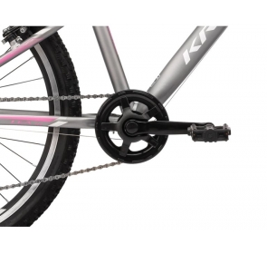 Rower dziecięcy KROSS LEA JR 2.0D-srebrny/róż 2021 Rower dziecięcy KROSS LEA JR 2.0D-srebrny/róż 2021