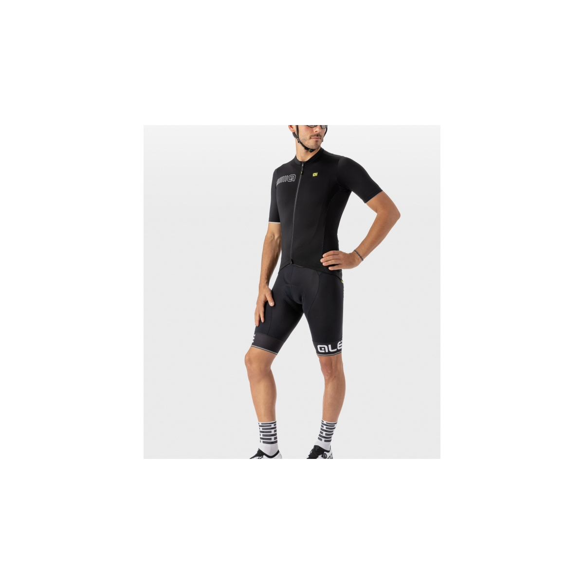 Koszulka męska ALE Jersey Color Block - Nero/Black Koszulka męska ALE Jersey Color Block - Nero/Black