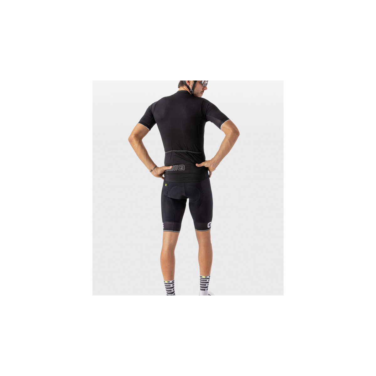 Koszulka męska ALE Jersey Color Block - Nero/Black Koszulka męska ALE Jersey Color Block - Nero/Black