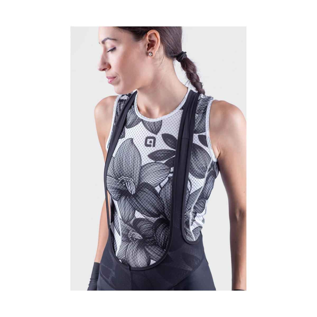 Spodenki damskie Alé Solid Traguardo - black/white