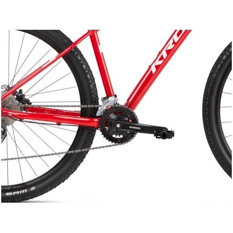 Rower górski KROSS LEVEL 3.0"21 - czerwono/biały - 4 Rower górski KROSS LEVEL 3.0"21 - czerwono/biały - 4