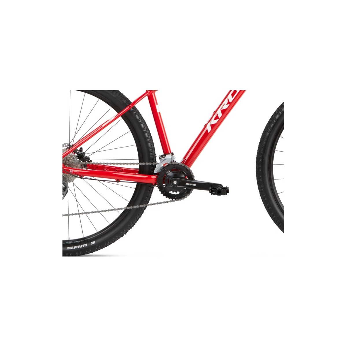 Rower górski KROSS LEVEL 3.0"21 - czerwono/biały - 4 Rower górski KROSS LEVEL 3.0"21 - czerwono/biały - 4