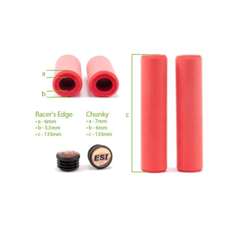 Chwyty Rowerowe ESI Chunky - gray Chwyty Rowerowe ESI Chunky - gray