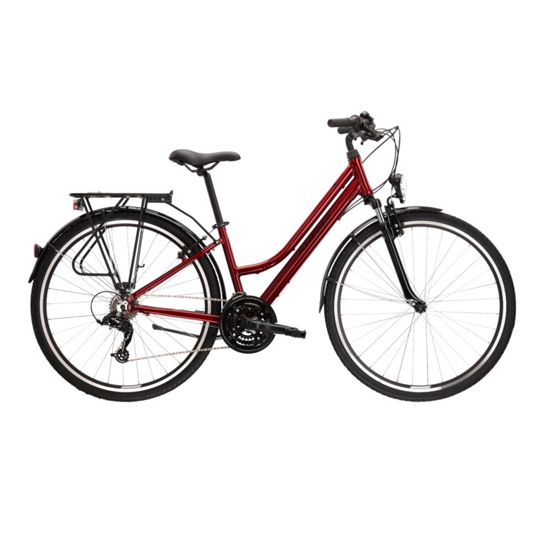 Rower trekkingowy KROSS Trans 1.0 D - rubin - 2021