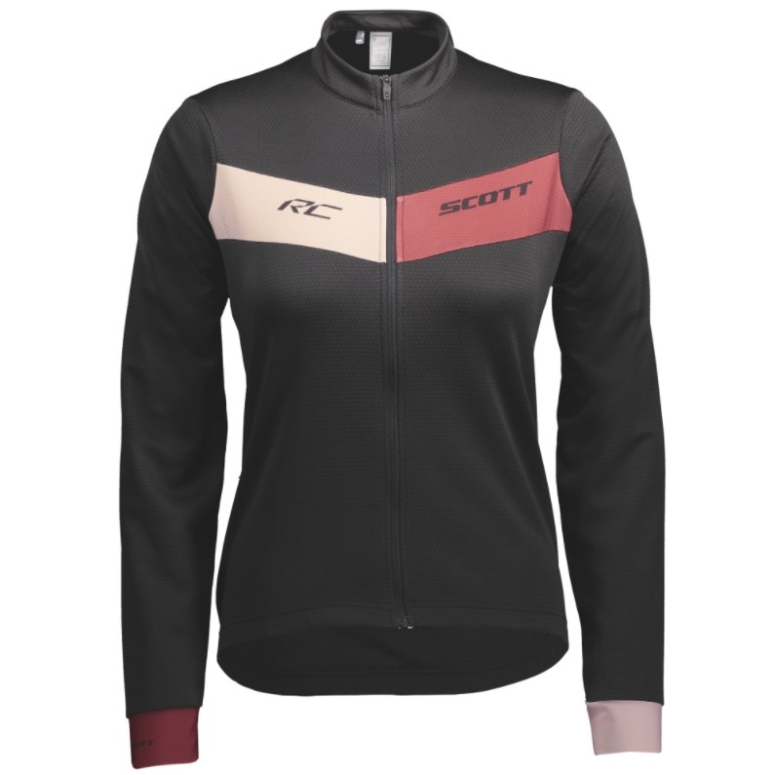 Koszulka damska SCOTT RC WARM L/SL-black/pink-2022