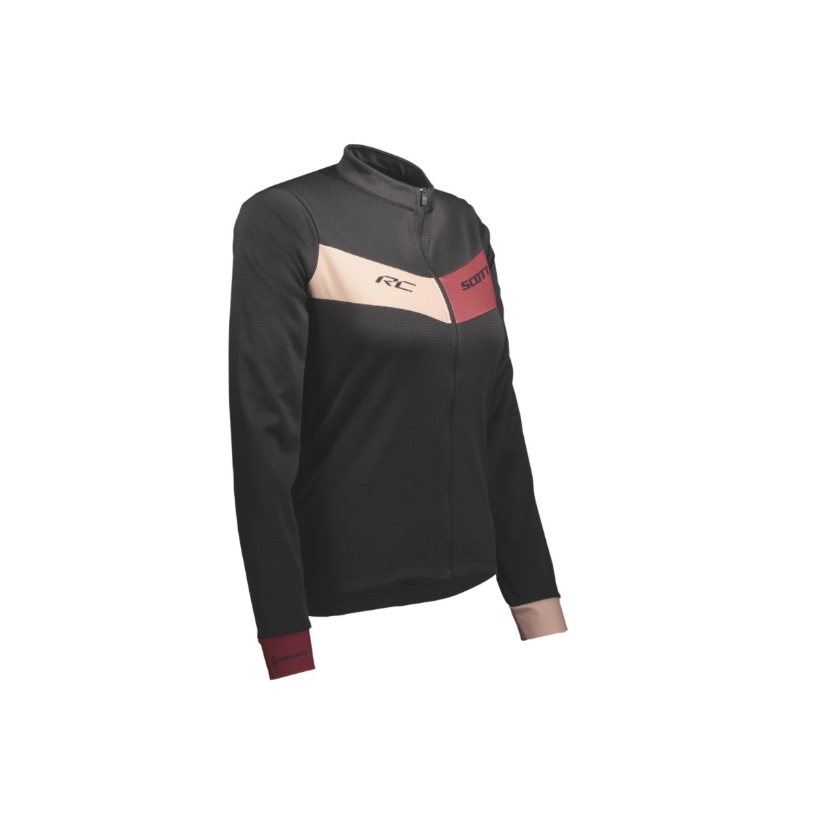 Koszulka damska SCOTT RC WARM L/SL-black/pink-2022 Koszulka damska SCOTT RC WARM L/SL-black/pink-2022