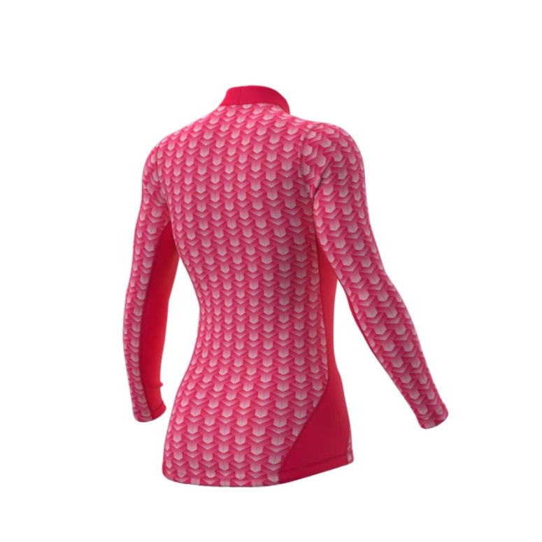 Koszulka termoaktywna damska Alé Cubes-pink-2022 Koszulka termoaktywna damska Alé Cubes-pink-2022