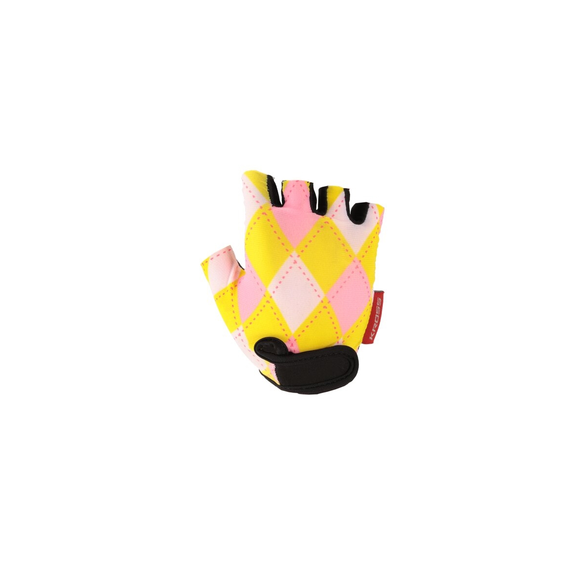 Rękawiczki dziecięce KROSS Joy - yellow/pink