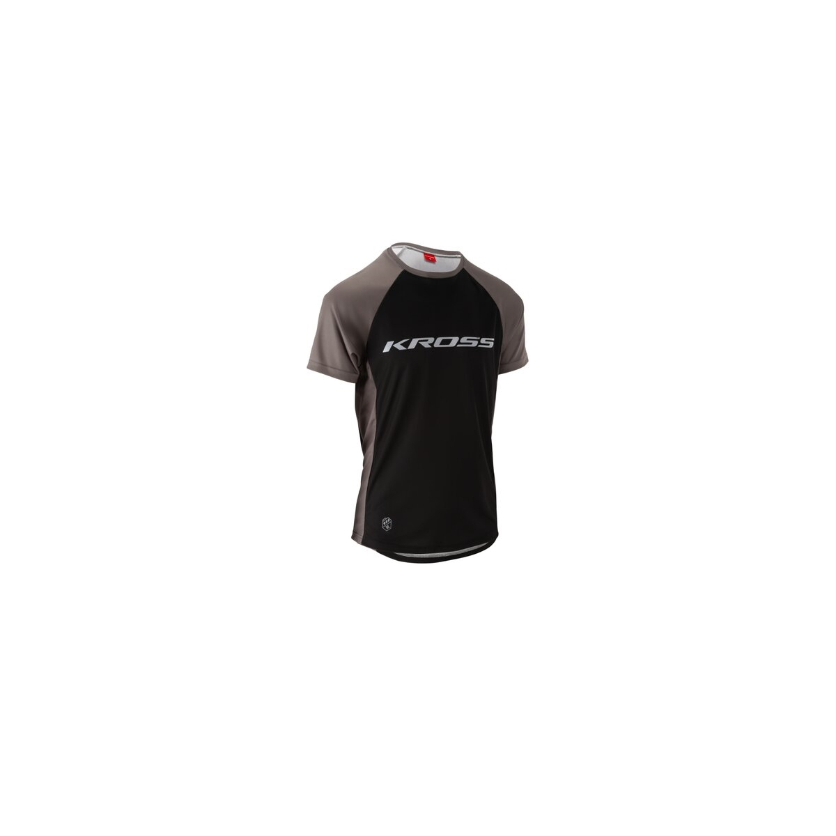 Koszulka rowerowa z krótkim KROSS HYDE - grey