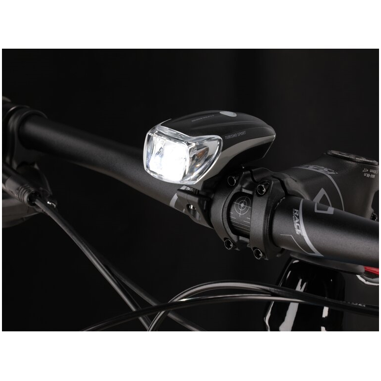 Lampka przednia KROSS Turismo Sport - black Lampka przednia KROSS Turismo Sport - black