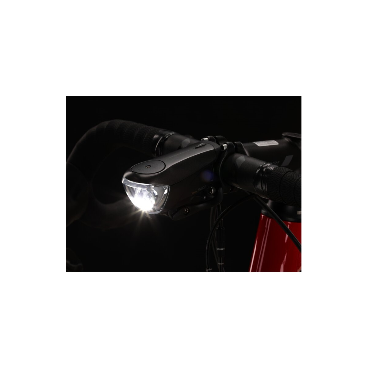 Lampka przednia KROSS Race - black Lampka przednia KROSS Race - black