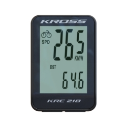 Licznik rowerowy KROSS KRC 218 -czarny/szary Licznik rowerowy KROSS KRC 218 -czarny/szary