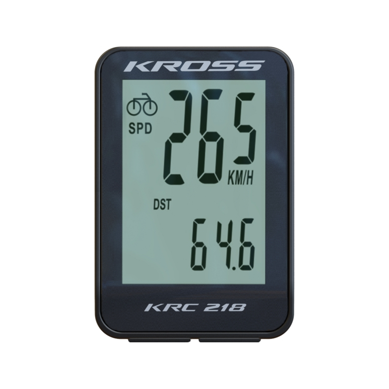 Licznik rowerowy KROSS KRC 218 -czarny/szary Licznik rowerowy KROSS KRC 218 -czarny/szary