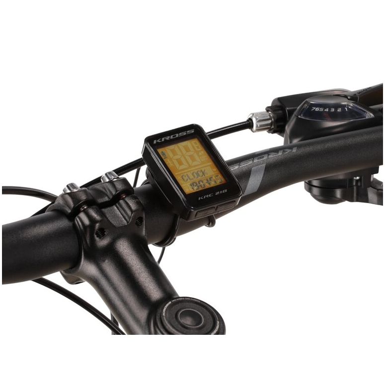 Licznik rowerowy KROSS KRC 218 -czarny/szary Licznik rowerowy KROSS KRC 218 -czarny/szary