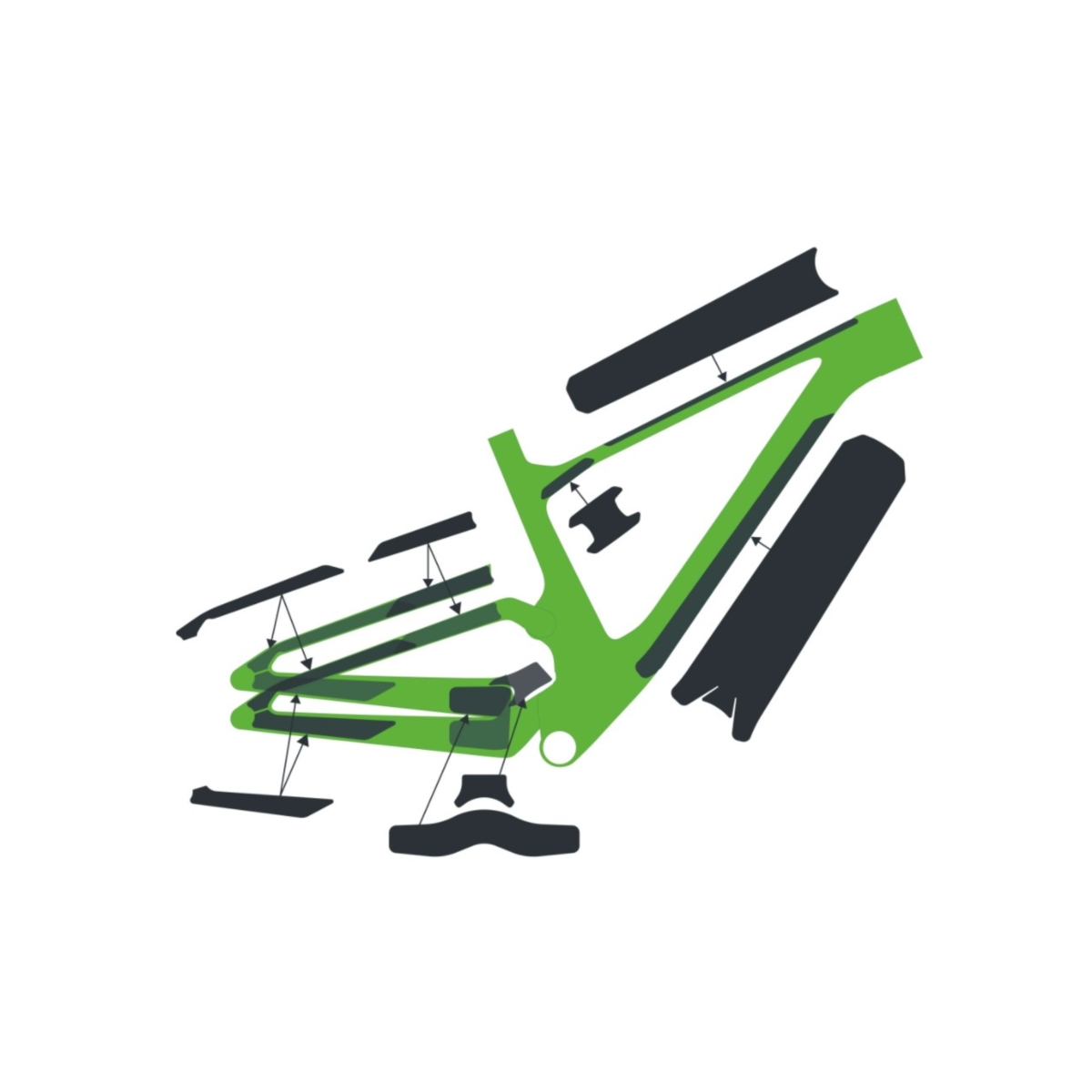 Ochrona ramy SYNCROS KIT SPARK Carbon -clear matt Ochrona ramy SYNCROS KIT SPARK Carbon -clear matt