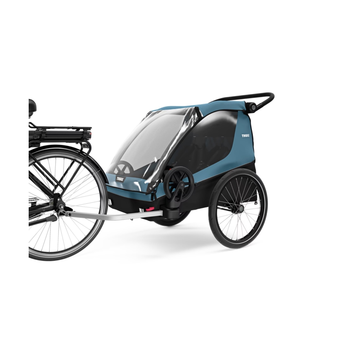 Przyczepka rowerowa THULE Courier Aegean Blue Przyczepka rowerowa THULE Courier Aegean Blue
