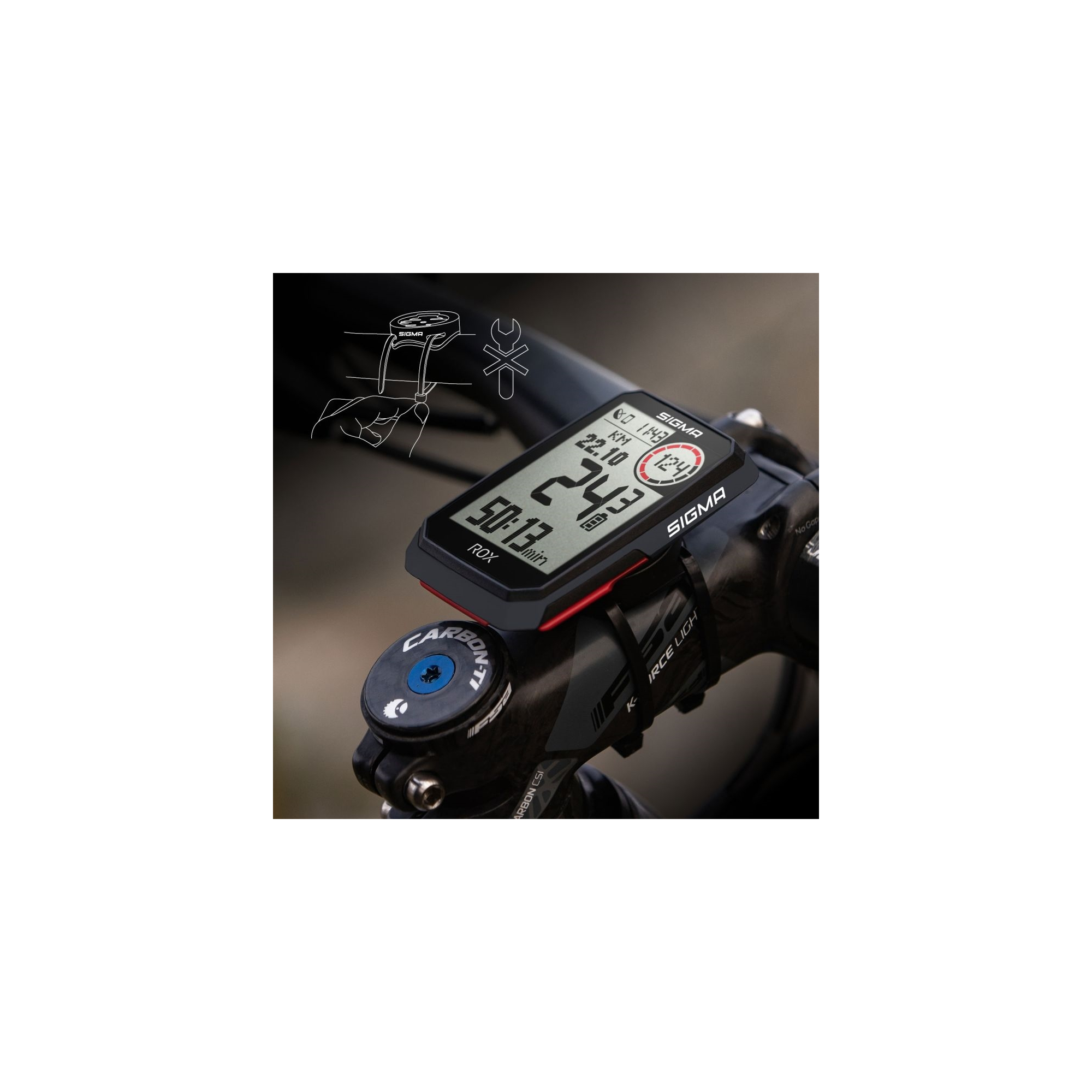 Licznik rowerowy SIGMA Rox 4.0 black