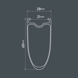 Przednie koło SHIMANO ULTEGRA C60 WH-R8170-C60-TLF Przednie koło SHIMANO ULTEGRA C60 WH-R8170-C60-TLF