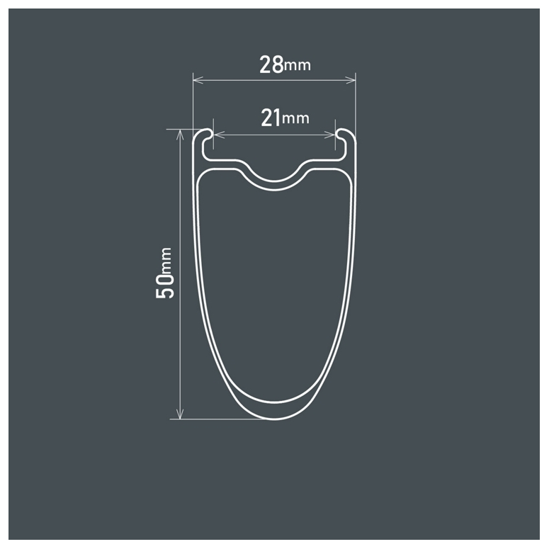 Koło przód SHIMANO ULTEGRA C50 WH-R8170-C50-TL-F