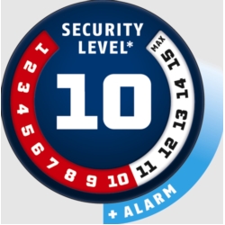 Zapięcie rowerowe ABUS Bordo Alarm 6000KA/90 BK SH