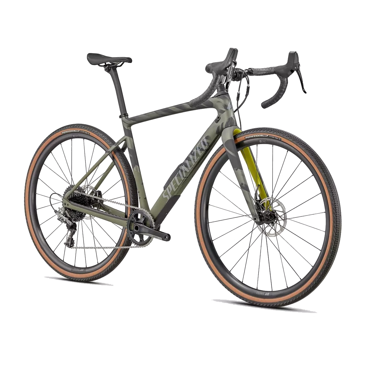 Rower gravelowy SPECIALIZED DIVERGE COMP CARBON - Satin Olive/Oak/Chrome/Wild - 2022 - 3 Rower gravelowy SPECIALIZED DIVERGE COMP CARBON - Satin Olive/Oak/Chrome/Wild - 2022 - 3
