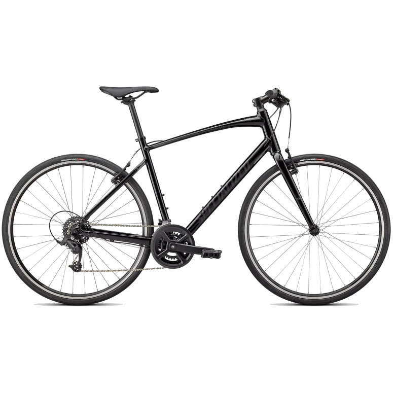 Rower fitness SPECIALIZED Sirrus 1.0 - GLOSS BLACK/CHARCOAL/SATIN BLACK REFLECTIVE - 2022 - 1