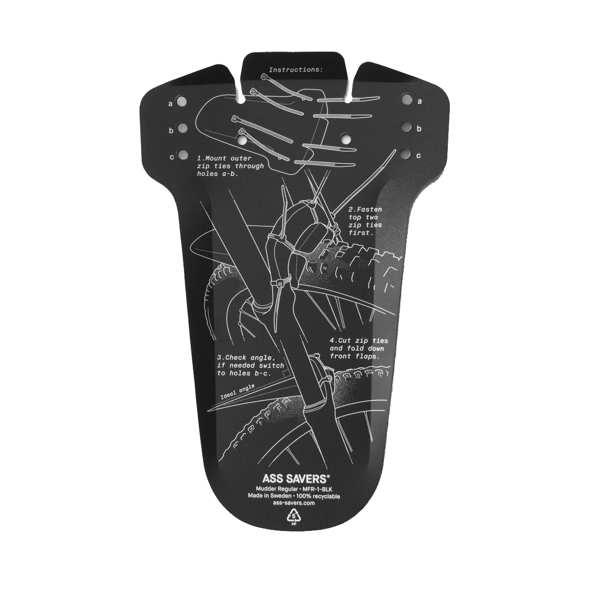 Błotnik rowerowy przedni ASS SAVERS Mudder Regular