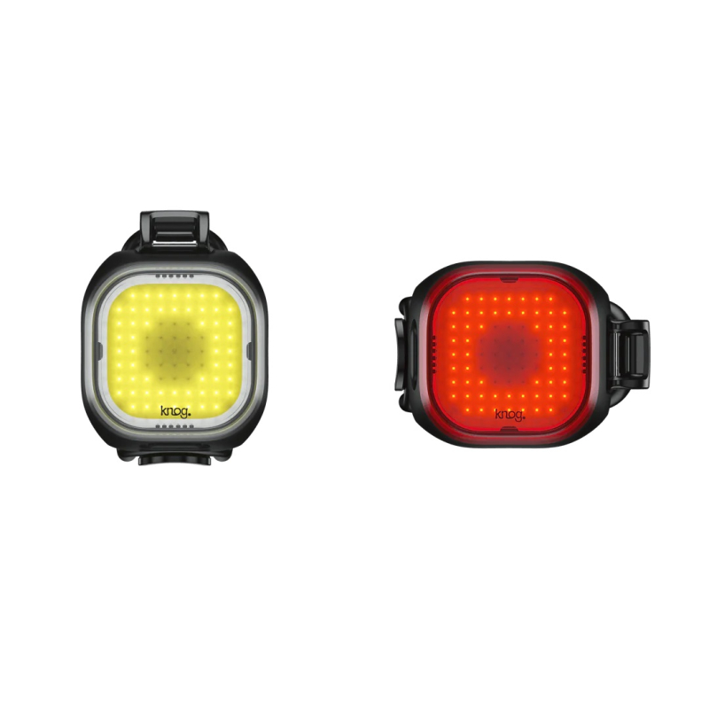 Oświetlenie rowerowe zestaw KNOG Blinder Mini Square Twinpack