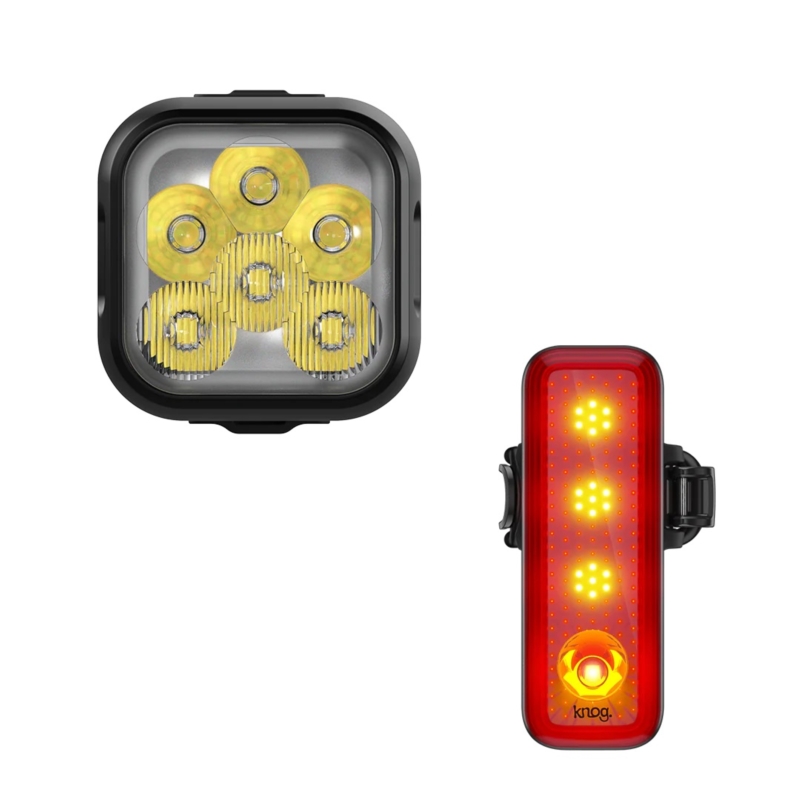 Oświetlenie rowerowe zestaw KNOG Blinder Pro13+R15