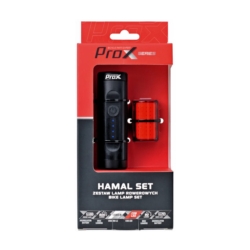 Oświetlenie rowerowe zestaw PROX Hamal+ZetaS600/80