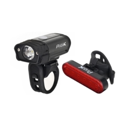 Oświetlenie rowerowe zestaw PROX Hydra II 400/10lm