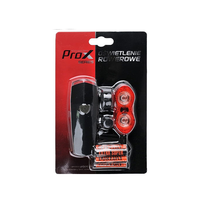 Oświetlenie rowerowe zestaw PROX X-Light 785+151R Oświetlenie rowerowe zestaw PROX X-Light 785+151R