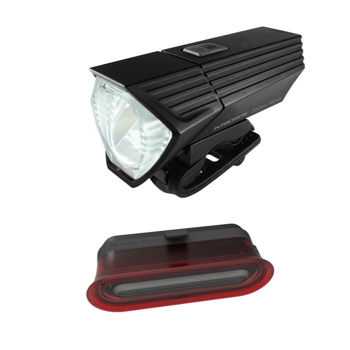 Oświetlenie rowerowe zestaw KROSS Move SET 360 lm Oświetlenie rowerowe zestaw KROSS Move SET 360 lm