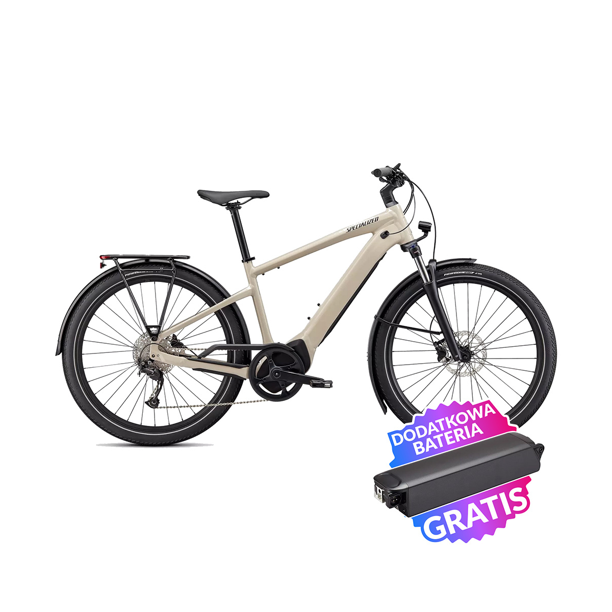 Rower elektryczny trekkingowy SPECIALIZED Turbo Vado 3.0 + dodatkowa bateria gratis