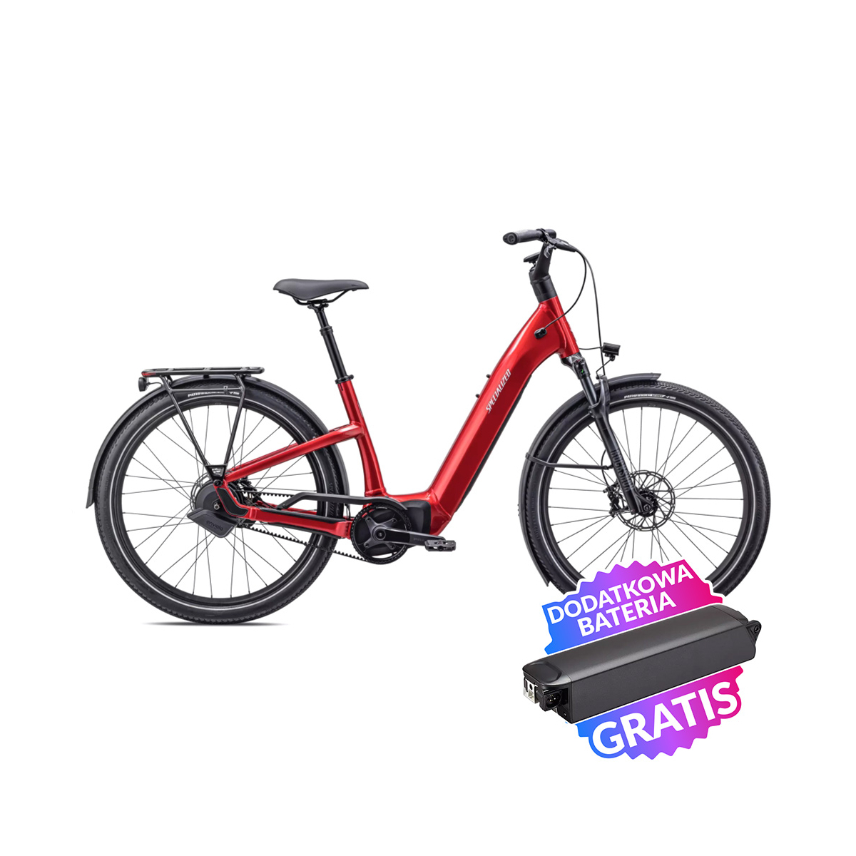 Rower elektryczny miejski SPECIALIZED Turbo Como 5.0 IGH + dodatkowa bateria gratis