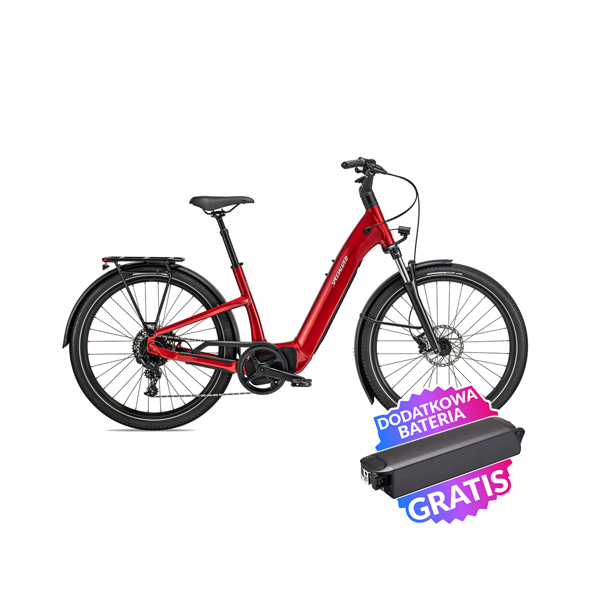 Rower elektryczny miejski SPECIALIZED Turbo Como 4.0 + dodatkowa bateria gratis