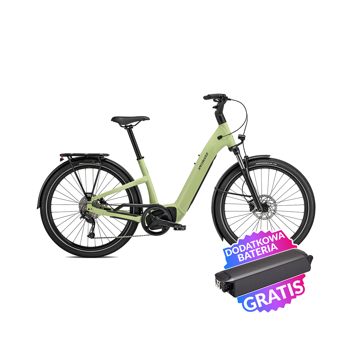 Rower elektryczny miejski SPECIALIZED Turbo Como 3.0 + dodatkowa bateria gratis