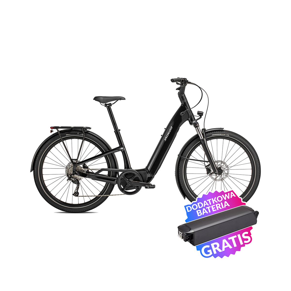 Rower elektryczny miejski SPECIALIZED Turbo Como 3.0 + dodatkowa bateria gratis