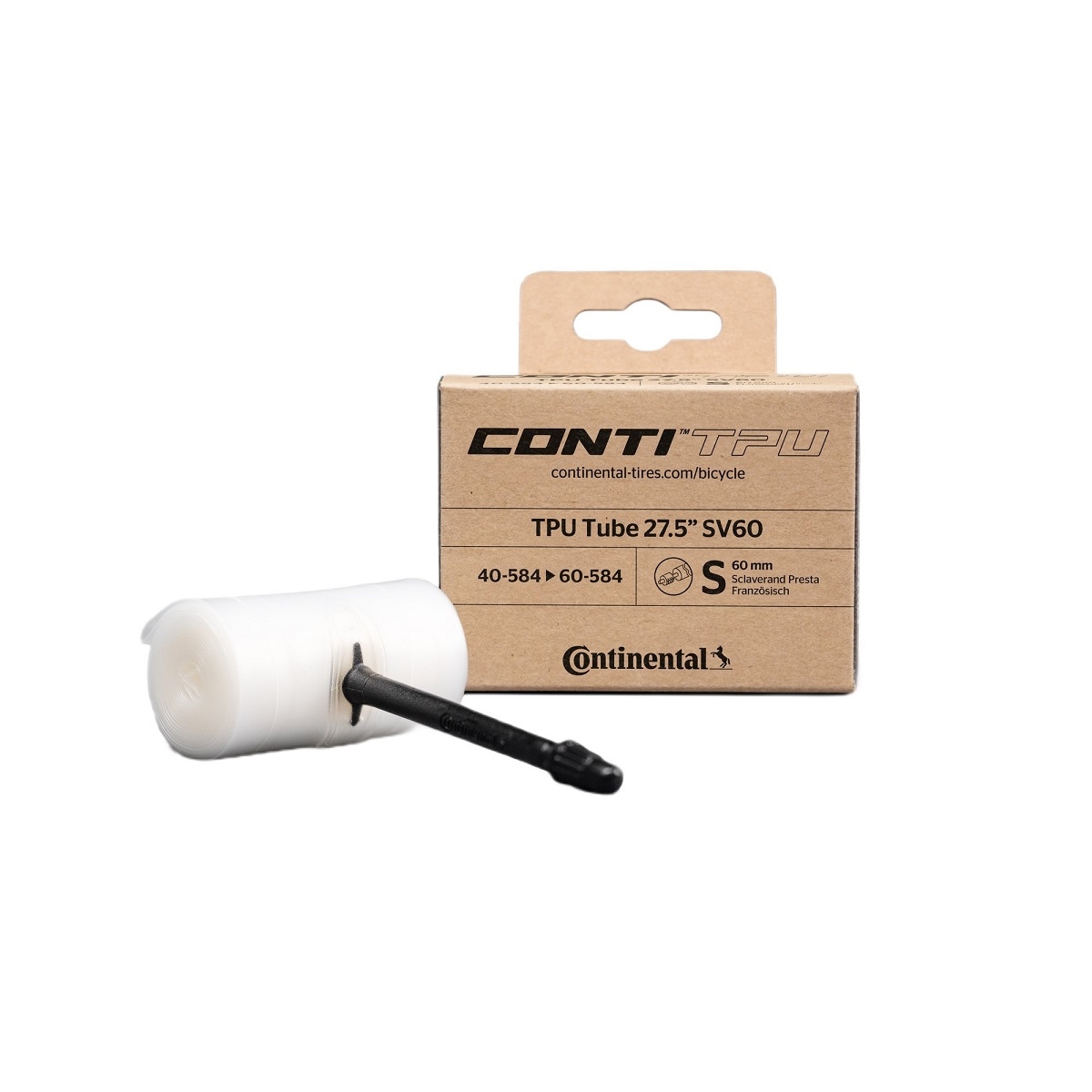 Dętka rowerowa CONTINENTAL TPU SV60 Dętka rowerowa CONTINENTAL TPU SV60