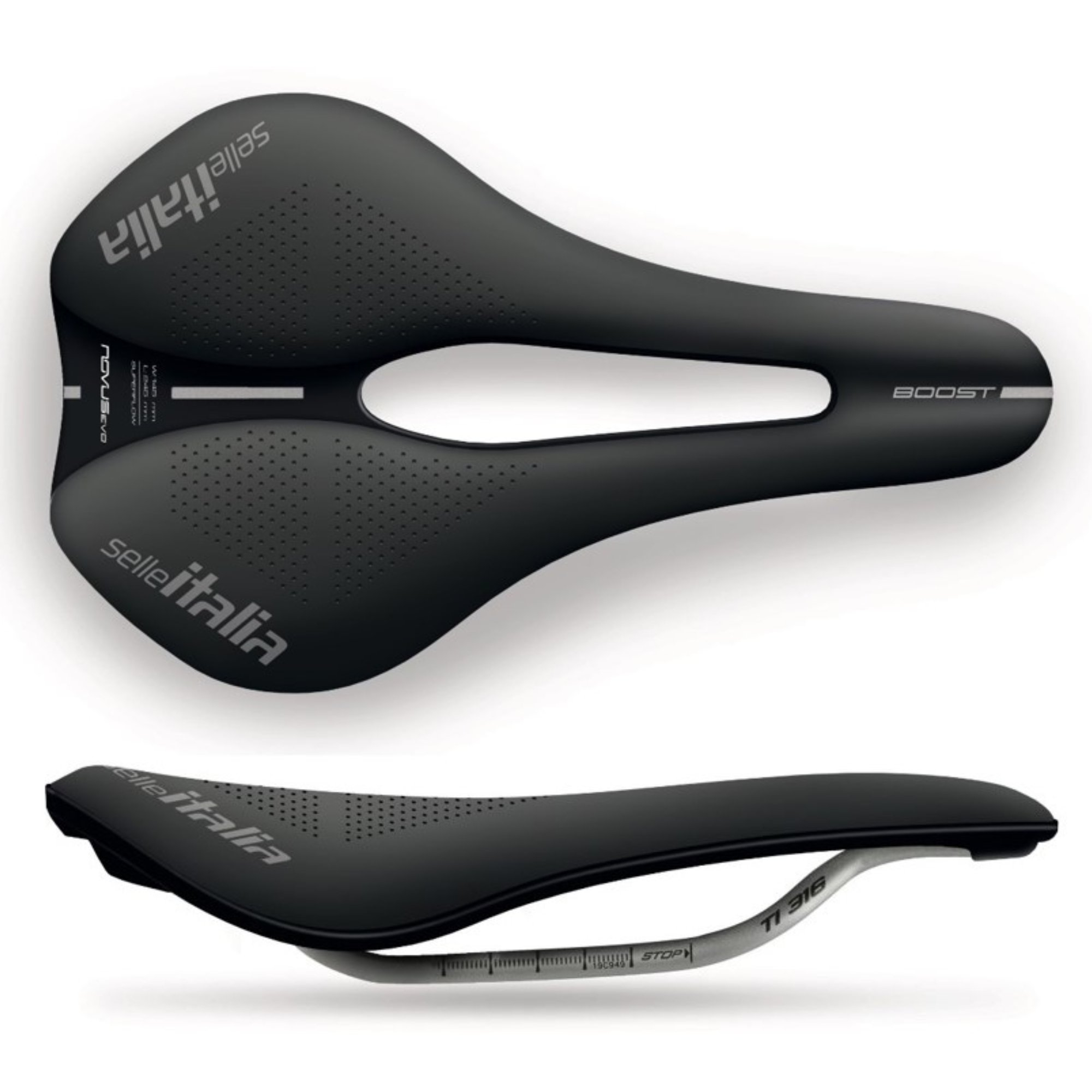Siodełko rowerowe SELLE ITALIA Novus Boost Evo TI 316 Superflow