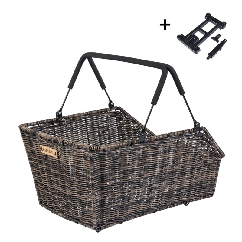 Kosz rowerowy na bagażnik BASIL Cento Rattan Look